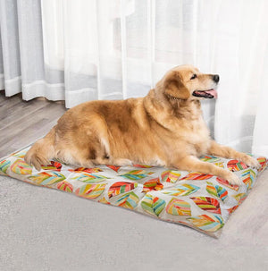 Cuscino Cane Gatto 60x90 Cm Morbido Imbottito Cuccia Lettino Pet Animali Lavabile Double Face Dis.E