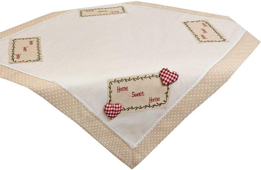 Tovaglia Cucina Runner 85x85 cm Centrotavola Shabby Chic Tessuto Copritavolo Dis.A