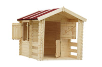 Casetta legno per bambini - L182xL146xA145cm/ 1.1m2 - Timbela M501