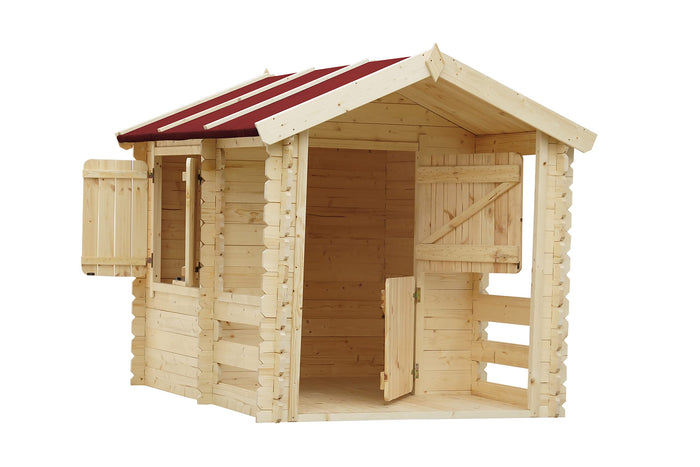 Casetta legno per bambini - L182xL146xA145cm/ 1.1m2 - Timbela M501