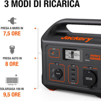 Centrale elettrica portatile Jackery Explorer 500, con presa AC 230V/500W per vacanze con camper, escursioni all'aperto