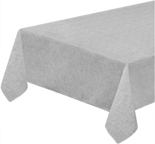 Tovaglia Cotone Cucina 135x230 cm Made In Italy Morbida Copritavolo Tinta Unita Pastello Grigio