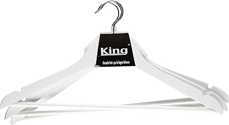 King Home GRUCCIA SET 3 PZ LEGNO BIANCO QUALITA "A" 45x1,2x23h cm