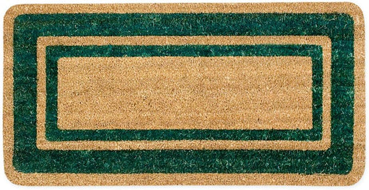 Zerbino Cocco Naturale Esterno Porta Entrata Retro Antiscivolo Raschiafango 60X120 Cm Verde