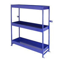 2 Scaffali Lightning in Acciaio Senza Bulloni Blu 6 Ripiani per Officina e Box