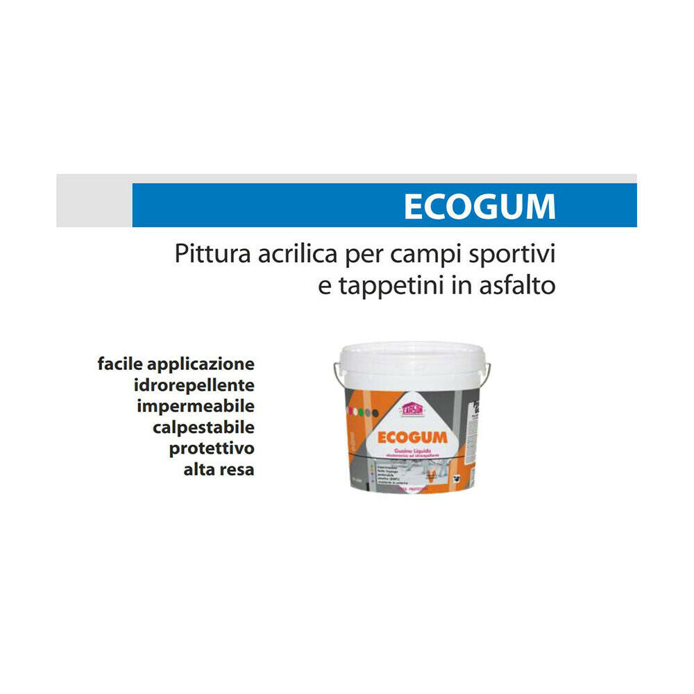 ECOGUM guaina liquida elastomerica pedonabile 14 lt - Carson 14 LT/Rosso