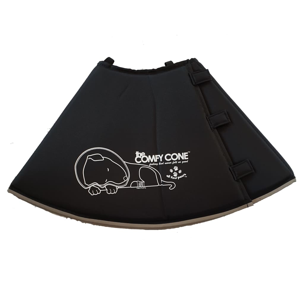 All Four Paws Collare Medico per Cani Comfy Cone XL 30 cm Nero 428423