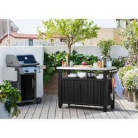 Keter Tavolo Esterni Multifunzione per Barbecue Unity XL Aspetto Legno 404249