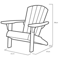 Keter Sedia Adirondack Troy Grigia 441309