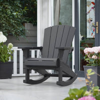 Keter Sedia a Dondolo Adirondack Troy Graffite 441310