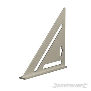 Squadra resistente per carpentiere in alluminio misure 185 x 182 x 260 mm silverline - Default Title