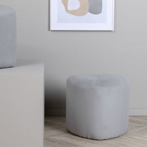 Venture Home Pouf Peg 46x46x41 cm Velluto a Coste Grigiocod mxl 119902