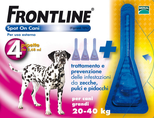 frontline spot-on kg.20-40 cani grandi (3+1) 74033