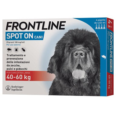 FRONTLINE SPOT-ON KG.40-60 CANI XL (3+1) FRONTLINE PZ 1,0