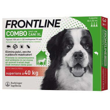 FRONTLINE COMBO KG.40-60 CANI XL (3) FRONTLINE PZ 1,0