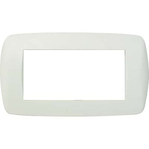 Placca coprifrutti millenium marlanvil bianco posti 4 mm 150x83 (2 pezzi) Marlanvil