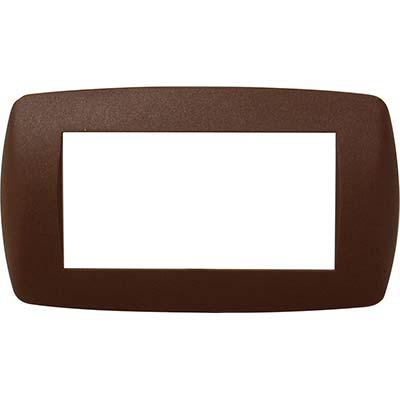 Placca coprifrutti millenium marlanvil cacao posti 4 mm 150x83 (2 pezzi) Marlanvil