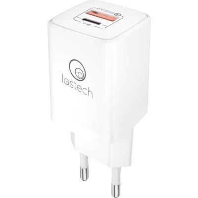 Caricabatteria smartphone ls-nc08 lostech volt 230 watt 20 1 presa usb + 1 presa type c (2 pezzi) Lostech