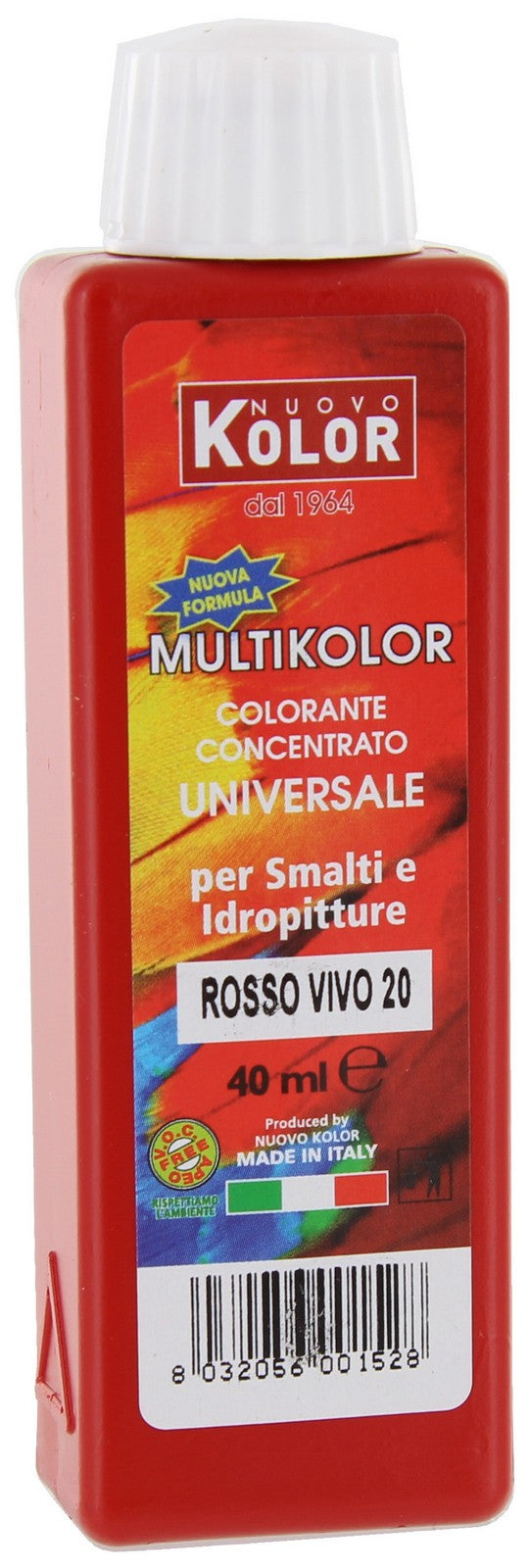 12pz color-ante universale ml.40 rosso vivo 20r 74322