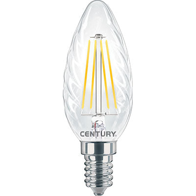 Lampada wire led tortiglione incanto century naturale volt 230 watt 4 lumen 470 e14 (5 pezzi) Century