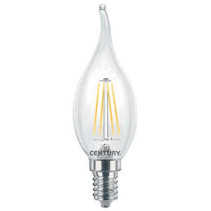 Lampada wire led fiamma incanto century naturale volt 230 watt 4 lumen 470 e14 (5 pezzi) Century