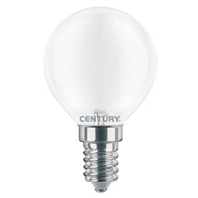 Lampada wire led sfera incanto saten century calda volt 230 watt 6 lumen 806 e14 (5 pezzi) Century