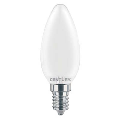 Lampada wire led oliva incanto saten century fredda volt 230 watt 6 lumen 806 e14 (5 pezzi) Century