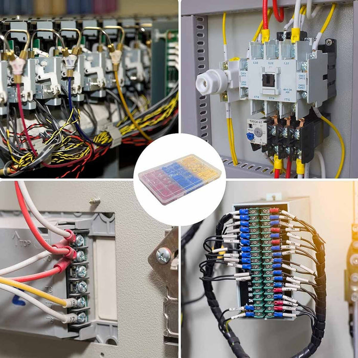 75 Pezzi Capicorda Terminali Elettrici Connettore Isolati ad Anello