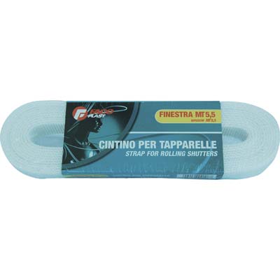 Cintino avvolgibili pp bianco mm 22 gr/mt 25 mt  7,5 (12 pezzi) 