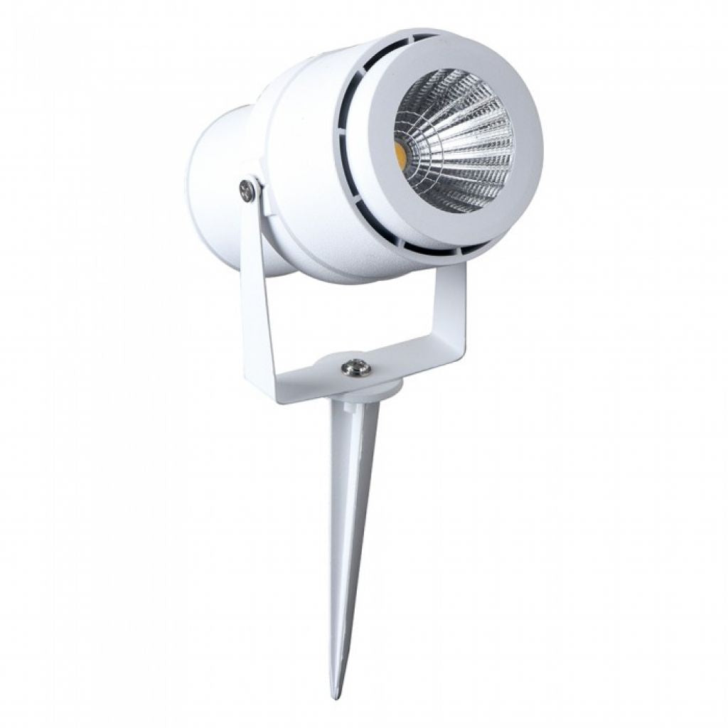 Lampada a spike da giardino a LED da 12 W Greenino bianco