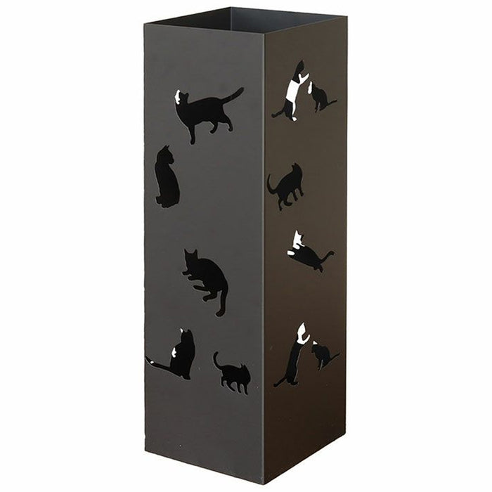 Portaombrelli Nero per Ingresso Design Gatti Porta Ombrelli 15.5 x 15.5 x 49 cm