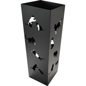 Portaombrelli Nero per Ingresso Design Gatti Porta Ombrelli 15.5 x 15.5 x 49 cm