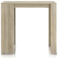 Tavolo Snack da Cucina Soggiorno Bar 3 Ripiani Legno 110x50 H 103 cm Quercia