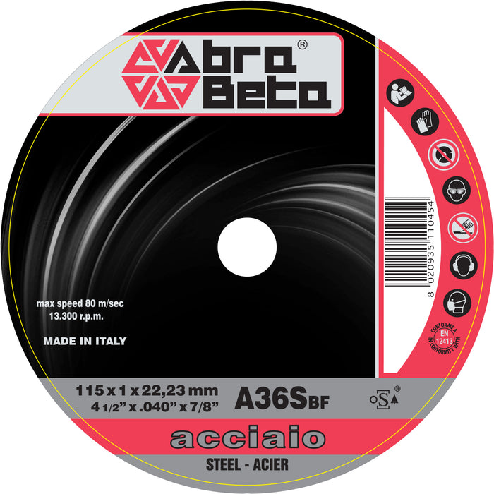 ABRABETA DISCO FERRO D.115X1,0  PZ 50,0