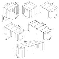 Tavolo da Pranzo Allungabile fino a 3 Metri Consolle Bianca Moderna Salvaspazio