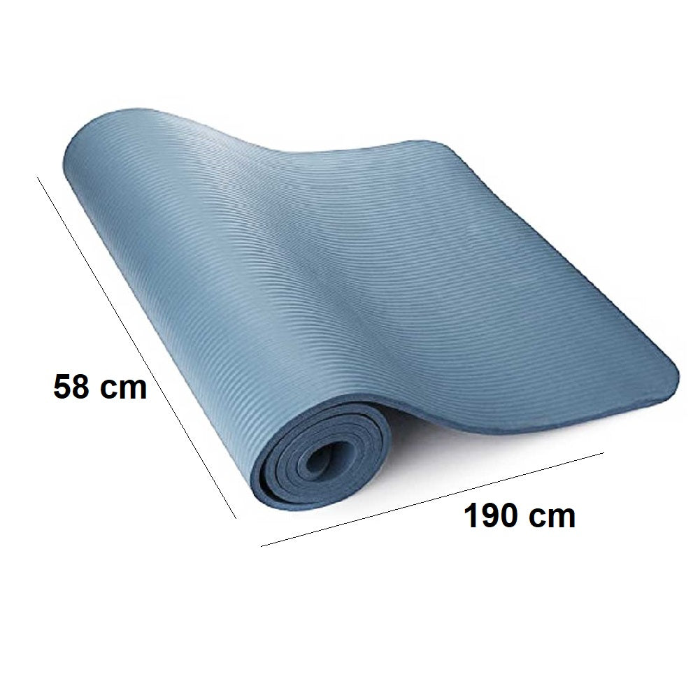 Umbro Tappeto Palestra Yoga Aerobica Pilates Fitness Palestra 190x58 cm Azzurro