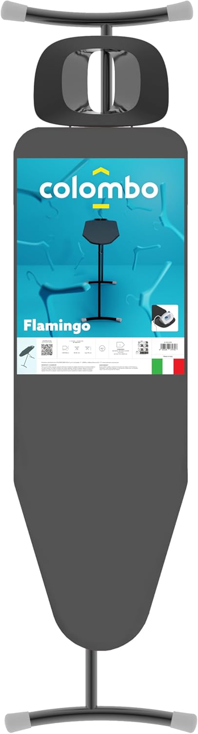 Asse da stiro Flamingo 120x40 cm COLOMBO salvaspazione con altezza regolabile