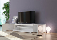 Mobile TV 3 Ante 200x40x36,5 cm Daiquiri Bianco Lucido