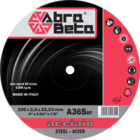 ABRABETA DISCO FERRO D.230X2,0  PZ 25,0