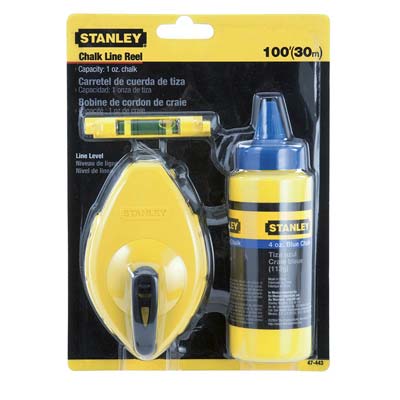 Tracciatore stanley polvere blu gr 113 mt 30 + livella a filo 0-47-443 (2 pezzi) Stanley 