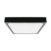 Luce a cupola LED da 24 W 6500k quadrati, cornice nera IP44