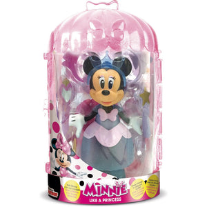 Minnie Like A Princess Bambola con 12 Accessori e Vestiti da 15 cm Idea Regalo