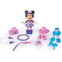 Minnie Glam & Train Bambola 15cm 12 Accessori Vestiti Intercambiabili Idea Regalo