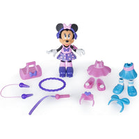 Minnie Glam & Train Bambola 15cm 12 Accessori Vestiti Intercambiabili Idea Regalo