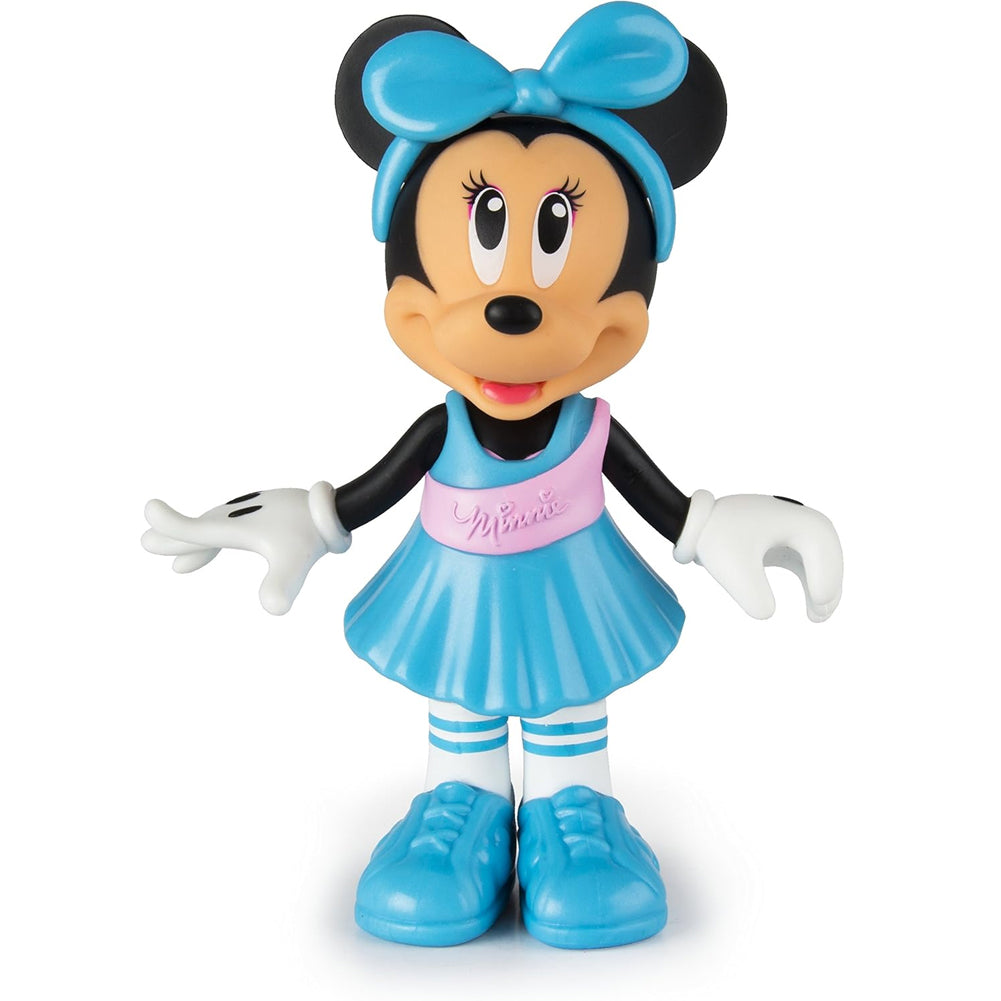 Minnie Glam & Train Bambola 15cm 12 Accessori Vestiti Intercambiabili Idea Regalo