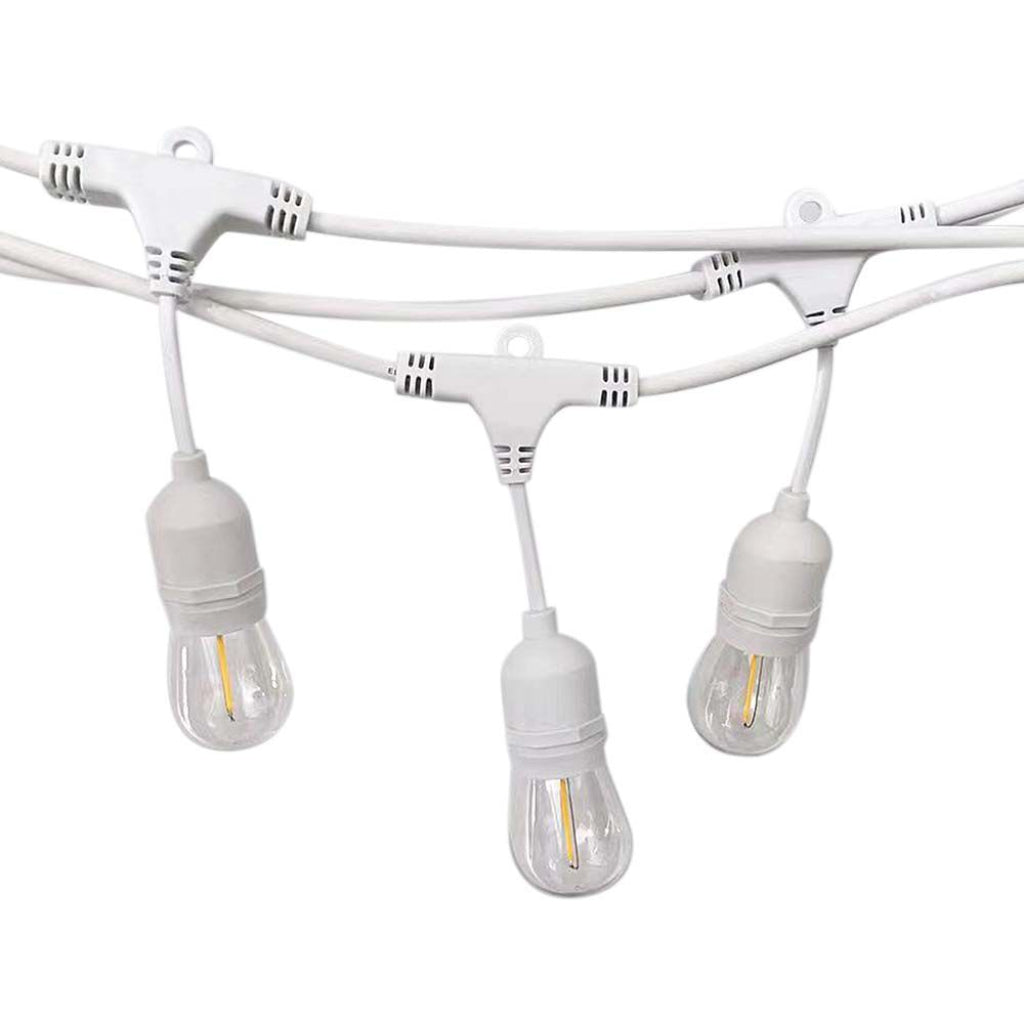 Luce stringa a LED con spina euro e socket WP E27 IP44 White Body