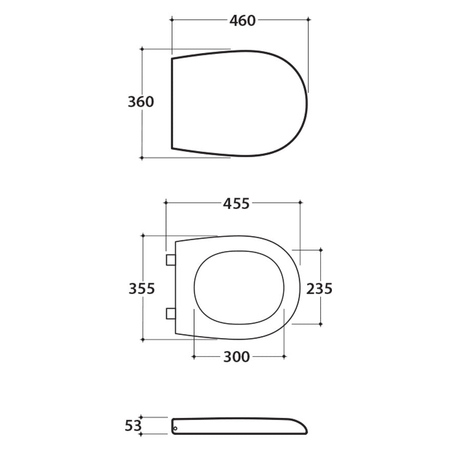 Coprivaso Ceramica Globo GRACE in termoindurente chiusura tradizionale  GR021BI