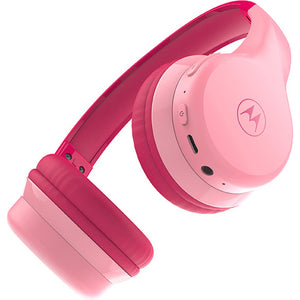 Motorola Sound Headphones MOTO JR300 Bambini Rosa Bluetooth e Limitazione Audio