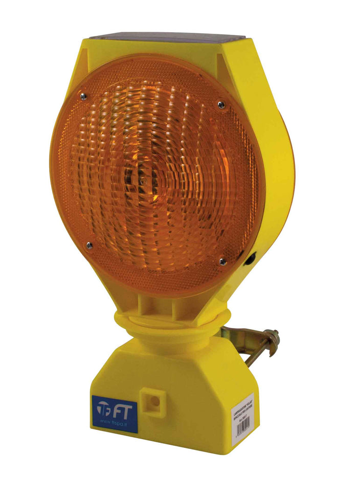 Solar-Lampeggiatore Solare Bi-Facciale Con Accensione Automatica Giallo-Ft