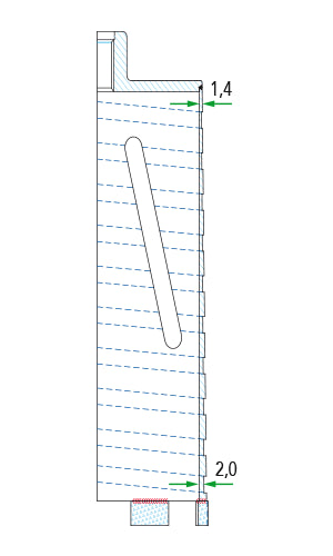 Foretti Diamantati Fcsq Segmentato Taglio Secco Per Carotatori, Trapani E Smerigliatrici 200 Mm M16 F-Workdiamond-Diametro: Ø 127 X 350 Mm